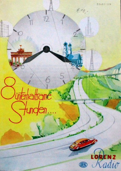 Lorenz Radio Autosuper 1939 Radio-Zubehörprospekt (10854)