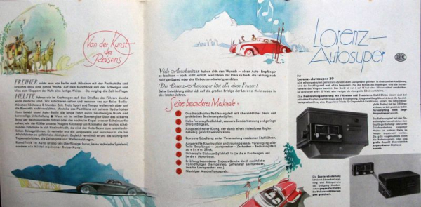 Lorenz Radio Autosuper 1939 Radio-Zubehörprospekt (10854)