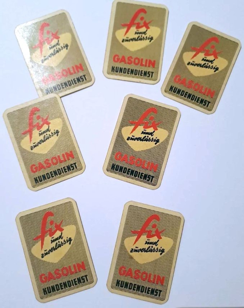 Gasolin Cardgame 1958 "Der Tankfix deckt die Karten auf..." (7030)