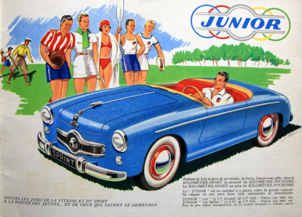 Panhard Dyna Modellprogramm 1953 Automobilprospekt (10910)