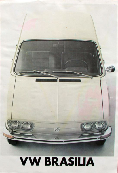 Volkswagen Brasilia Kombi Modellprogramm 1974 Automobilprospekt (10905)