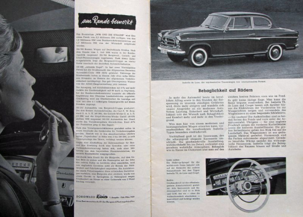 "Borgward Kurier" Firmen-Magazin 1959 (10914)