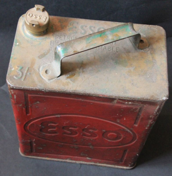 Esso Petroleum Spirit Kanister 10 Liter Blech mit Logo 1925 (10928)