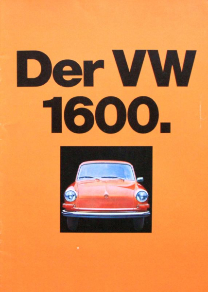 Volkswagen 1600 Modellprogramm 1971 Automobilprospekt (10929)