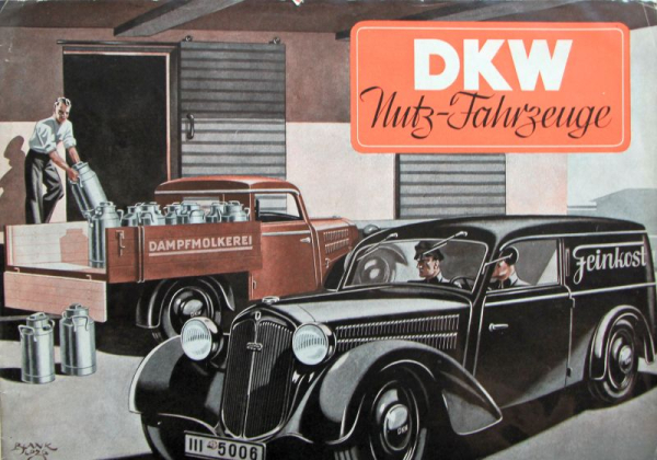 DKW Nutz-Fahrzeuge Modellprogramm 1936 Automobilprospekt (10946)