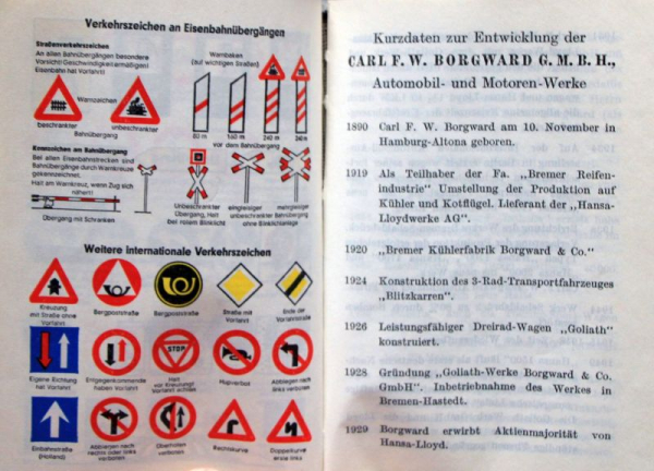 Borgward Taschenkalender 1961 Kunstleder (10952)