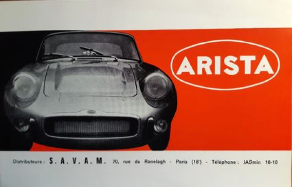 Panhard Arista Savam Gailard Modellprogramm 1963 Automobilprospekt (10960)