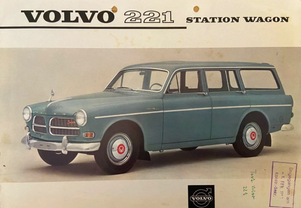 Volvo 221 Station Wagon Modellprogramm 1964 Automobilprospekt (10987)