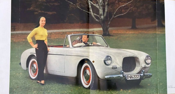 Volvo Sport 2 Sitzer Cabriolet Modellprogramm 1956 Automobilprospekt (10988)