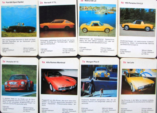 Berliner Spielkarten "Zweisitzer - Sportflitzer" 1971 Kartenspiel (10979)