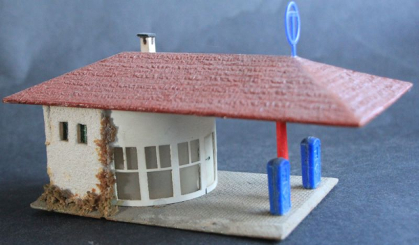 Faller BV Aral Gasstation 1955 H0-Woodenmodel (10991)
