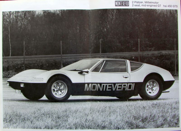 Monteverdi 375 S - 450 SS Modellprogramm 1971 Automobilprospekt (11001)