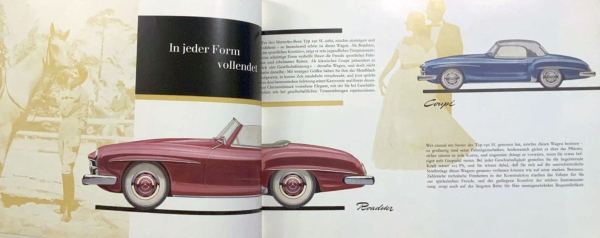 Mercedes-Benz 190 SL Modellprogramm 1959 Automobilprospekt (11003)