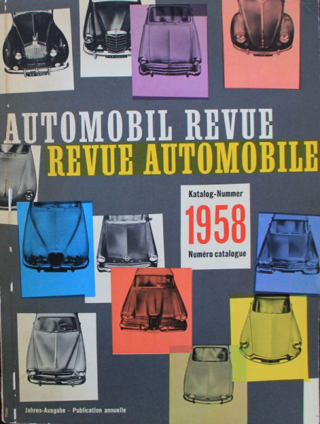 "Automobil Revue 58" Automobil-Jahrbuch 1958 (11006)