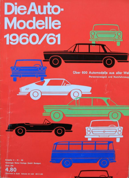 "Die Auto-Modelle Katalog 1960/61" Automobil-Jahrbuch (11005)