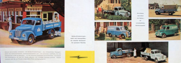Barkas V 901 Van Modelprogram 1960 Truckbrochure (3730)