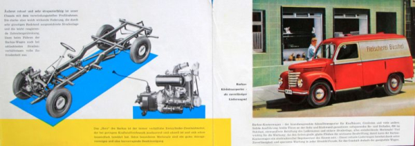 Barkas V 901/2 Kleintransporter Modellprogramm 1962 Lastwagenprospekt (11013)