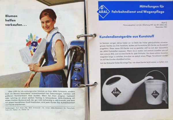 BV Aral "Tankwart-Merkblätter" Tankstellen-Werbeordner 1962 (11020)