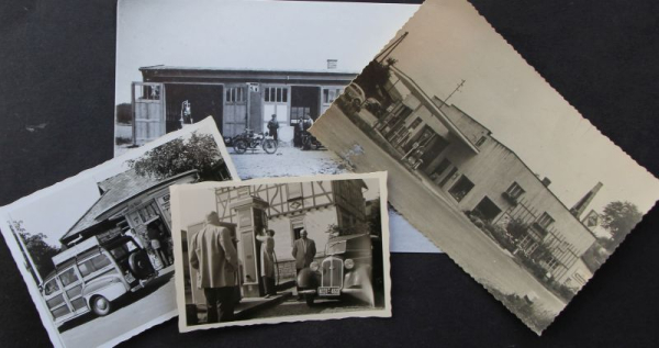 BV Aral Tankstellen vier Originalfotos 1938 (11040)