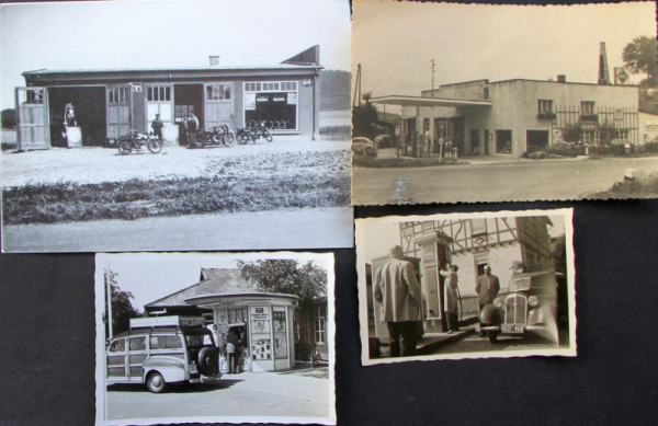 BV Aral Tankstellen vier Originalfotos 1938 (11040)