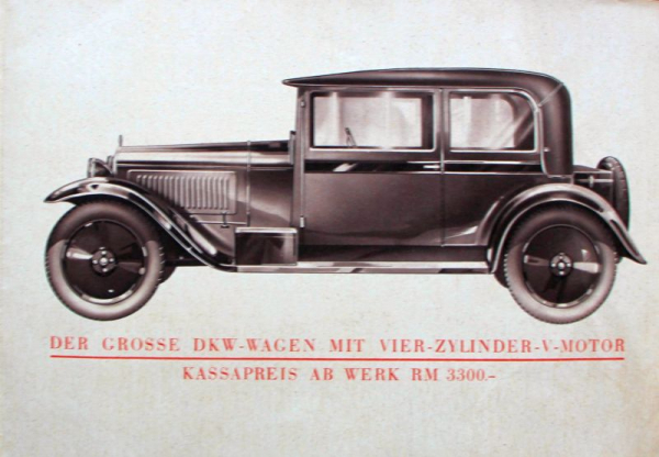 DKW 4=8 Modellprogramm 1933 "Der neue DKW Wagen" Automobilprospekt (11038)