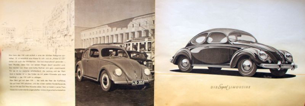 Volkswagen Modellprogramm 1951 Reuter Motive Automobilprospekt (11057)
