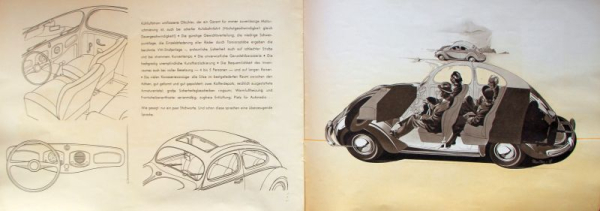 Volkswagen Modellprogramm 1951 Reuter Motive Automobilprospekt (11057)
