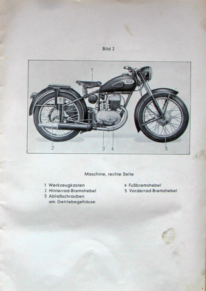Zündapp Motorrad Norma Luxus 1953 Betriebsanleitung (11053)