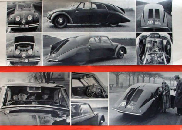Tatra 77 Modellprogramm 1934 "Der Wagen der Zukunft" Automobilprospekt (11127)
