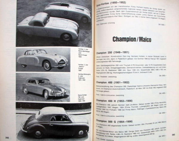 Oswald "Autos in Deutschland 1945-1966" Fahrzeughistorie 1966 (11119)