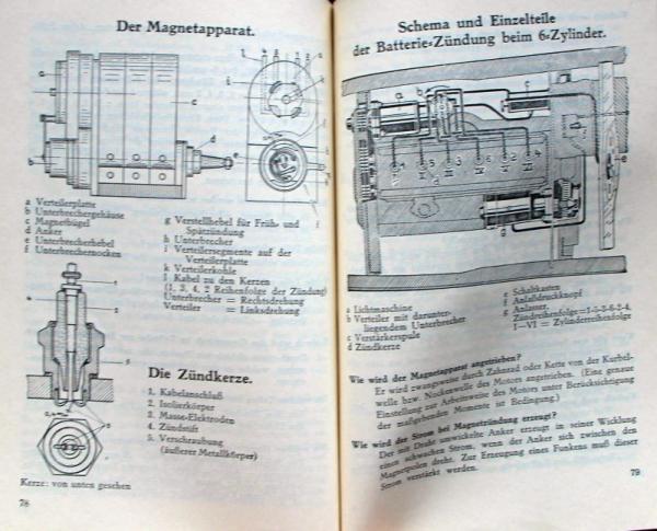 Reul "Das ABC des Mechanikerhandwerks" + "Lehrbuch für Kraffahrer" Fahrzeugtechnik 1931 zwei Bände (11118)