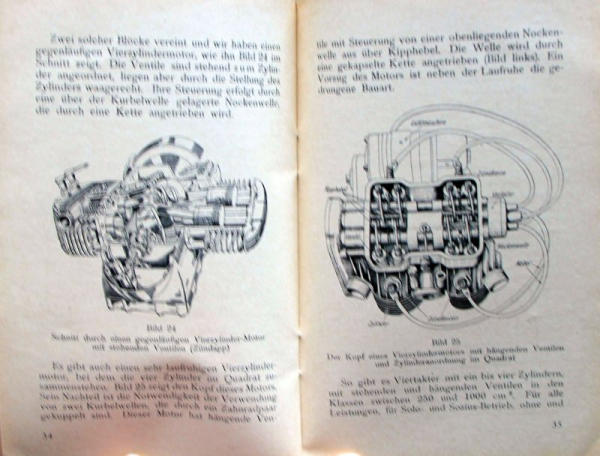 Fischer "Der Motor" + "Kraftfahrschule" + "Mechanikerinnung" Fahrzeugtechnik-Konvolut 1950 (11116)