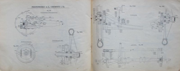 Presto Motorwagen 1912 Ersatzteilliste (11128)