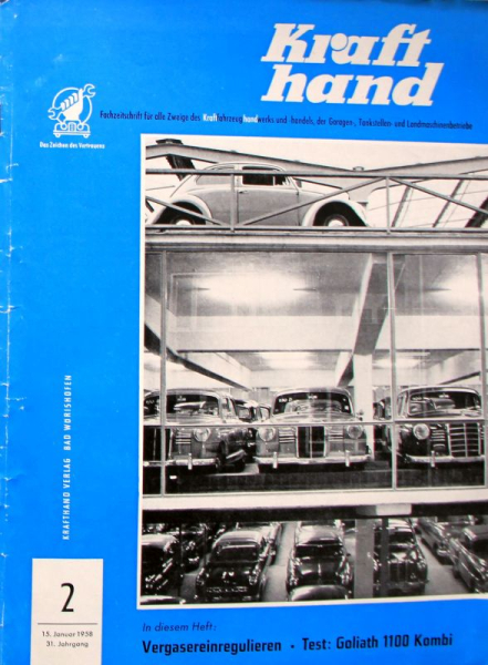 "Krafthand" Automobil-Zeitschrift 1958 (11130)