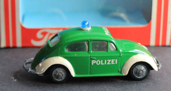 Tekno Volkswagen Käfer Polizei 1965 Metallmodell mit Originalbox (11138)