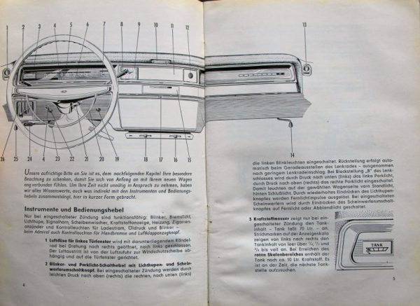 Opel Kapitaen Admiral 1964 Owner Manual (11134)