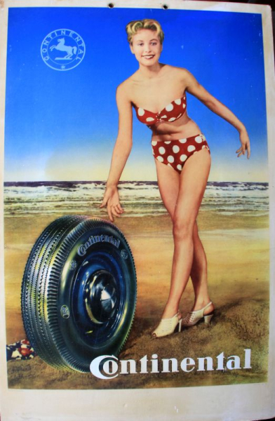 Continental Tires Advertising Display 1949 "Badenixe" (11146)