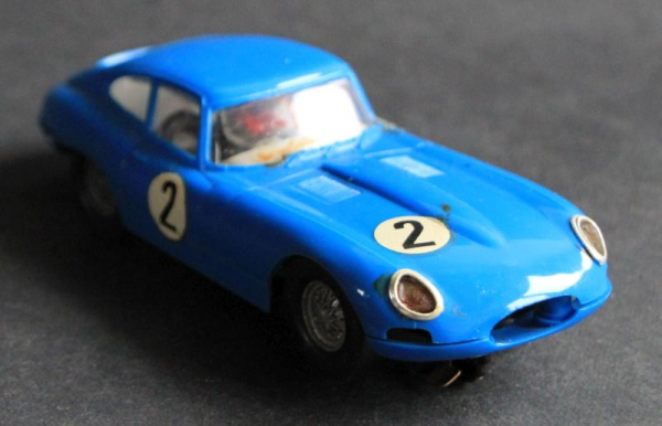 Carrera Universal Jaguar E Type Rennbahn-Modell mit Motor 1965 in Originalbox (11159)