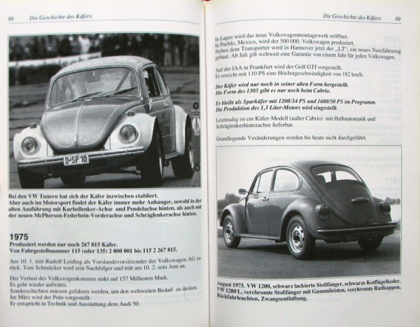 Decker "Käfer Welten" Volkswagen Käfer Historie 1998 (11176)