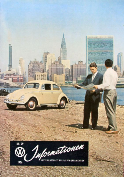 "Volkswagen Informationen" Mitteilungsblatt 1956 VW-Magazin (11185)