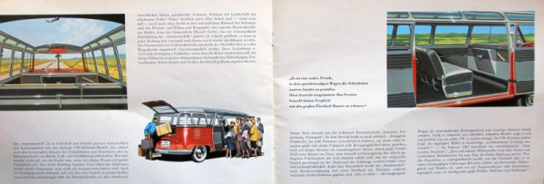 Volkswagen T1 Transporter Modellprogramm 1959 Automobilprospekt (11201)