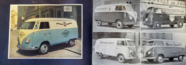 Volkswagen T1 Transporter Modellprogramm 1952 "Wer fährt Transporter" Automobilprospekt (11226)