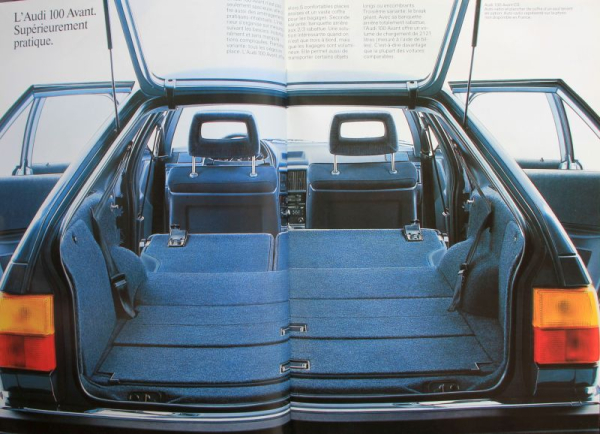 Audi 100 Avant Modellprogramm 1984 Automobilprospekt (11207)