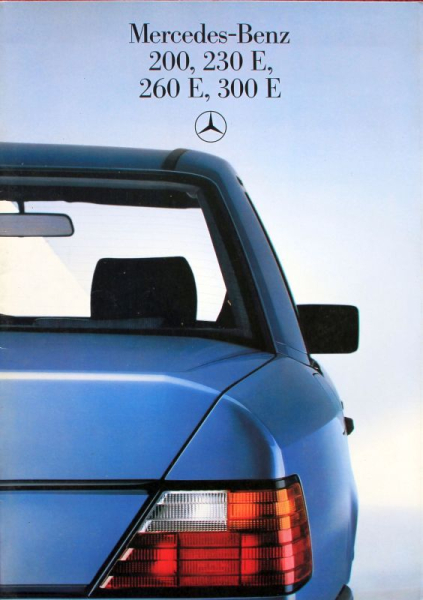 Mercedes-Benz 200 - 300 E Modellprogramm 1984 Automobilprospekt (11212)