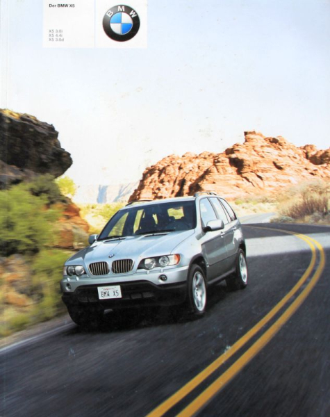 BMW X 5 Modellprogramm 2001 Automobilprospekt (11213)