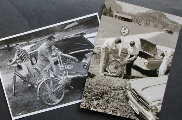 Borgward P 100 Airswing 1960 zwei Werksfotos (11219)