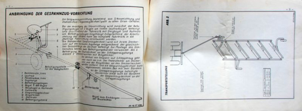 Bayerische Pflugfabrik Sternrad-Rechwender OR 4/6 Orion 1958 Owner Manual (11199)