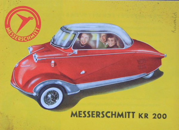Messerschmitt KR 200 Modellprogramm 1953 Automobilprospekt (11239)