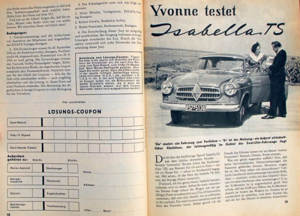 "Hobby - Das Magazin der Technik" 1956 Renault Turbine Technik-Magazin (11251)