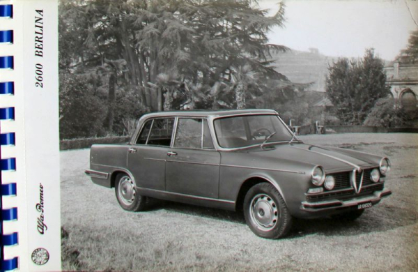Alfa Romeo 2600 Berlina 1962 Werks-Fotomappe (11291)